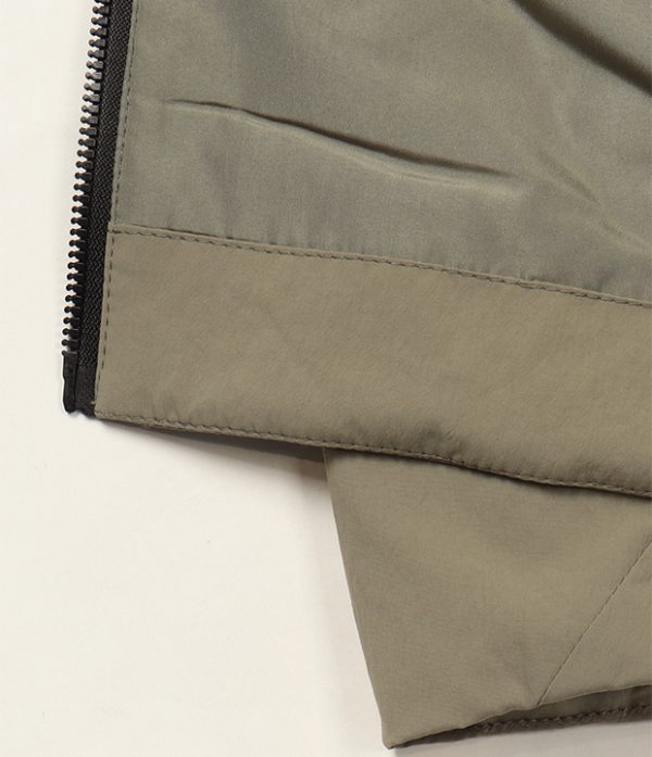 REALISM/DFSC Zip-Up Overshirt Style Puffer Jacket - Khaki