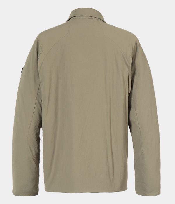 REALISM/DFSC Zip-Up Overshirt Style Puffer Jacket - Khaki