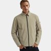 REALISM/DFSC Zip-Up Overshirt Style Puffer Jacket - Khaki