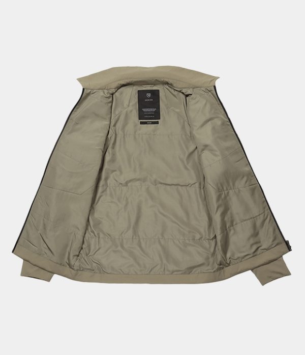 REALISM/DFSC Zip-Up Overshirt Style Puffer Jacket - Khaki