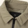 REALISM/DFSC Zip-Up Overshirt Style Puffer Jacket - Khaki